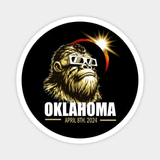 Total solar eclipse Oklahoma 2024 Magnet